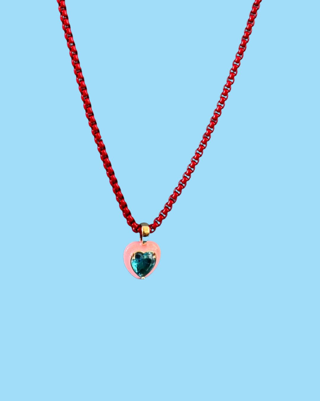 CHERRY BOMB RED CHAIN NECKLACE