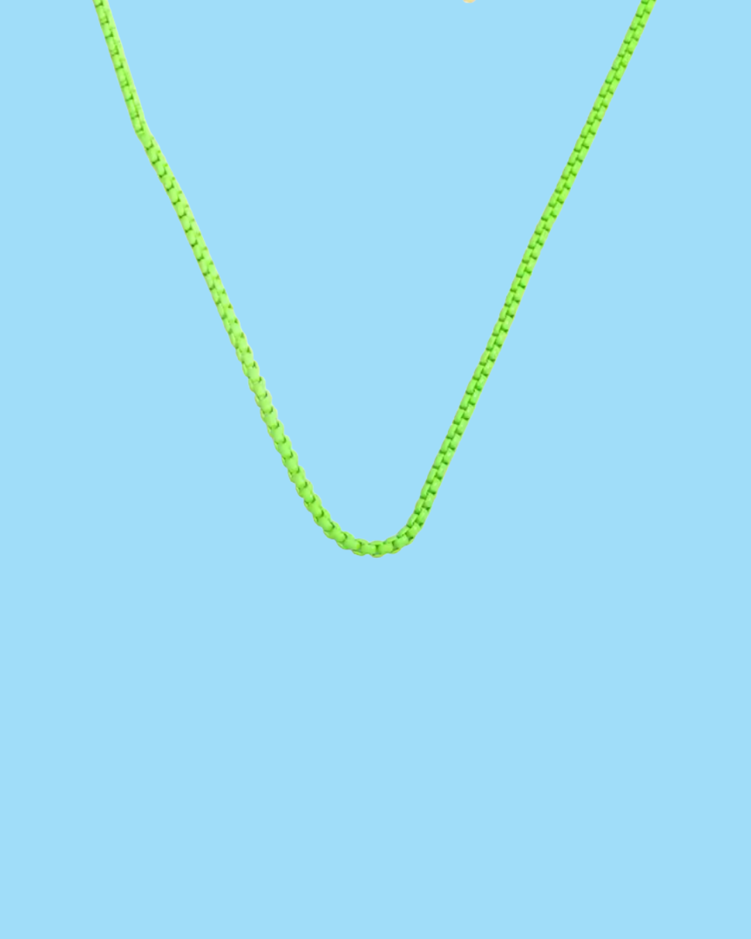 SLIME TIME FLURO CHAIN NECKLACE