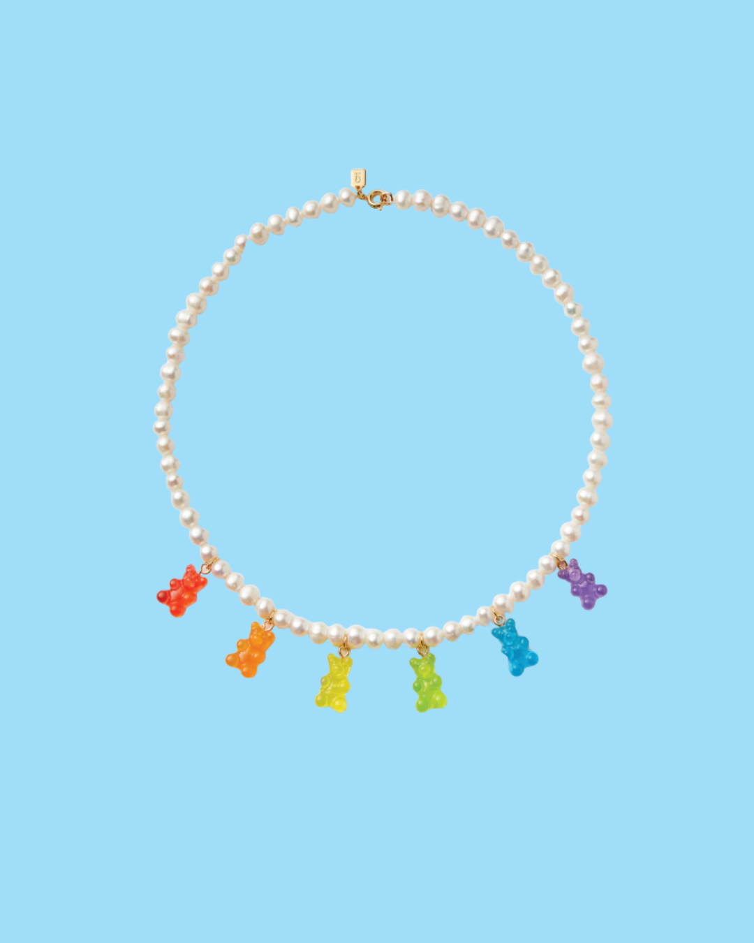 TOTALLY BEARY GUMMY BEAR PEARL NECKLACE