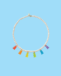 TOTALLY BEARY GUMMY BEAR PEARL NECKLACE