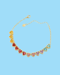 HEARTS FOR DAYS RAINBOW HEART BRACELET