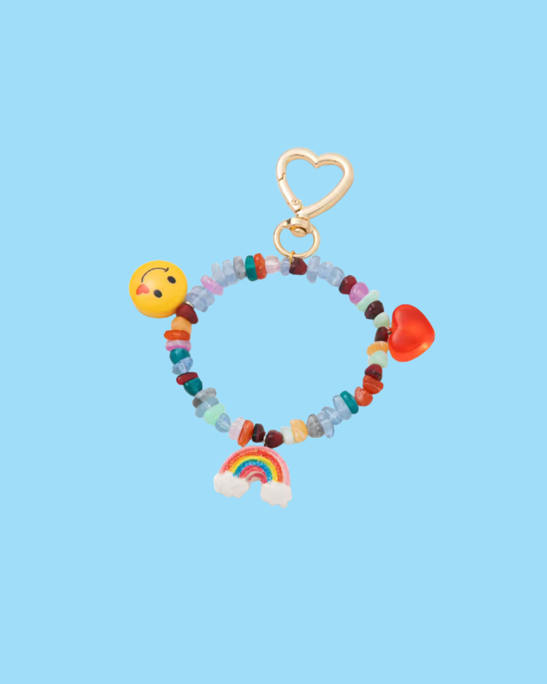 SPELL BABE! CRYSTAL HEART KEYCHAIN