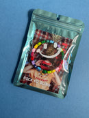 rainbow heart bracelet in packaging
