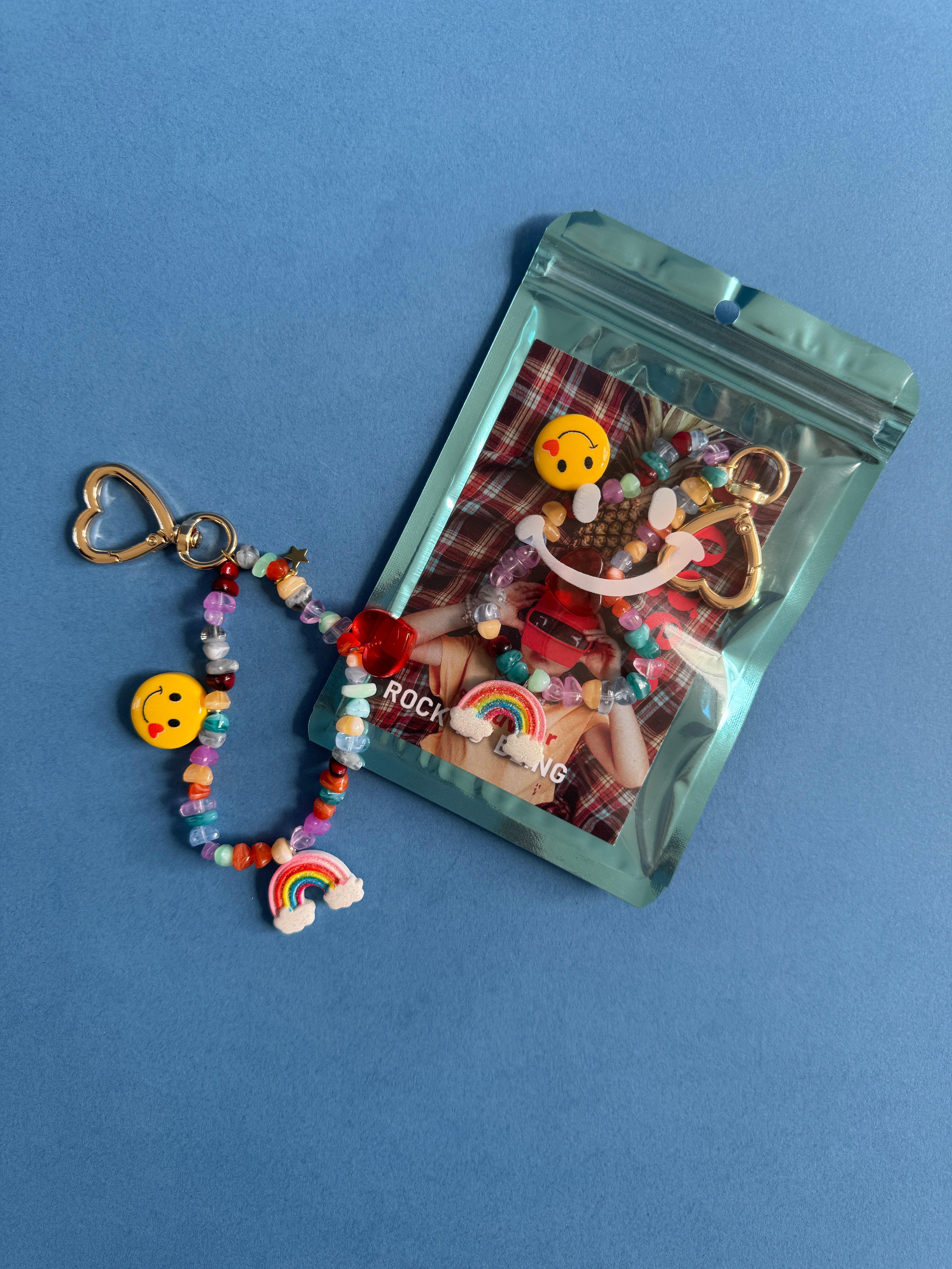 SPELL BABE! CRYSTAL HEART KEYCHAIN