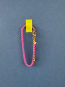 Pink chain bracelet