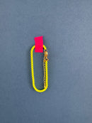 fluro yellow chain bracelet