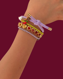 HEARTS FOR DAYS RAINBOW HEART BRACELET